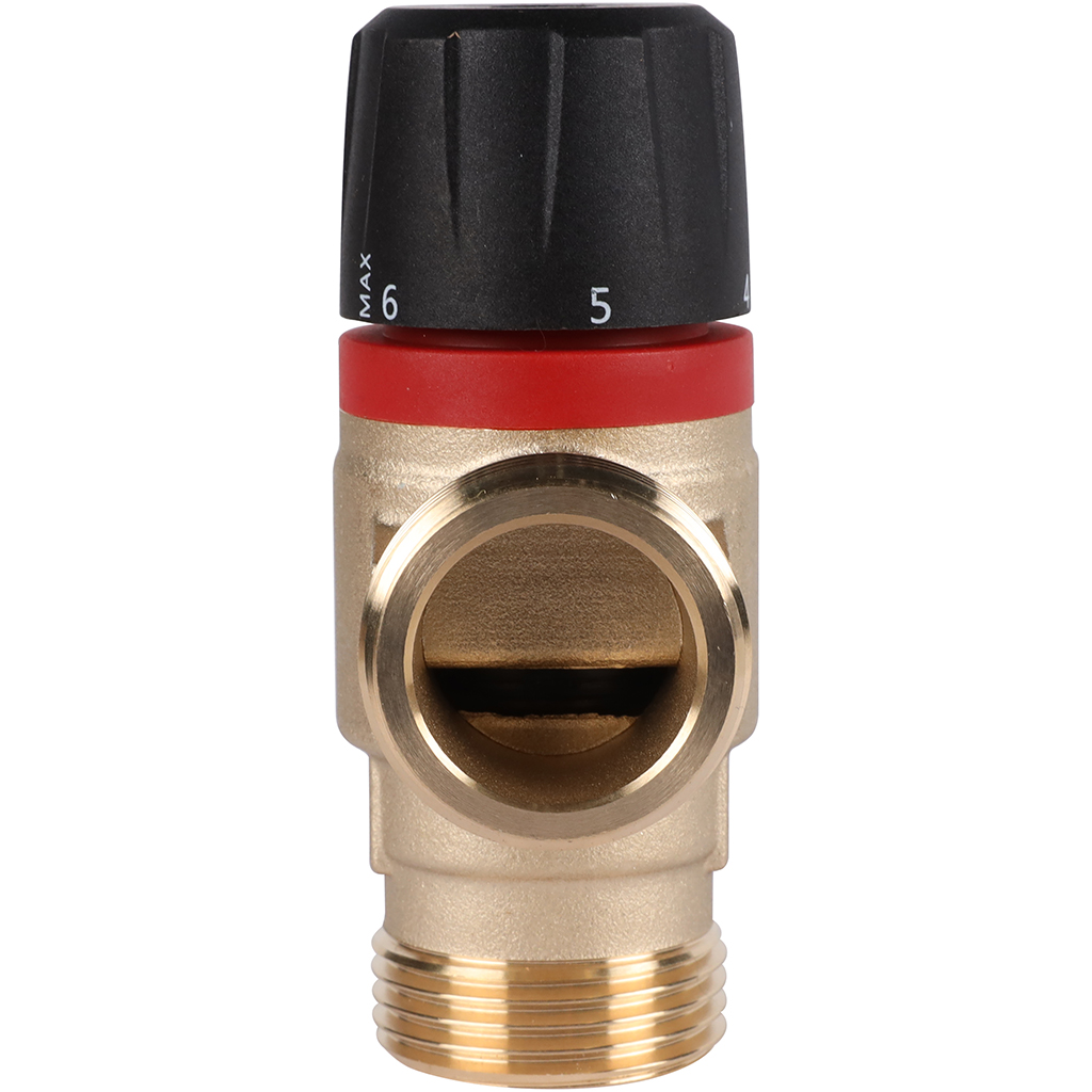 Термостатический смесительный клапан для систем отопления и ГВС ROMMER 1 НР 35-60°С KV 2,5 (боковое смешивание)