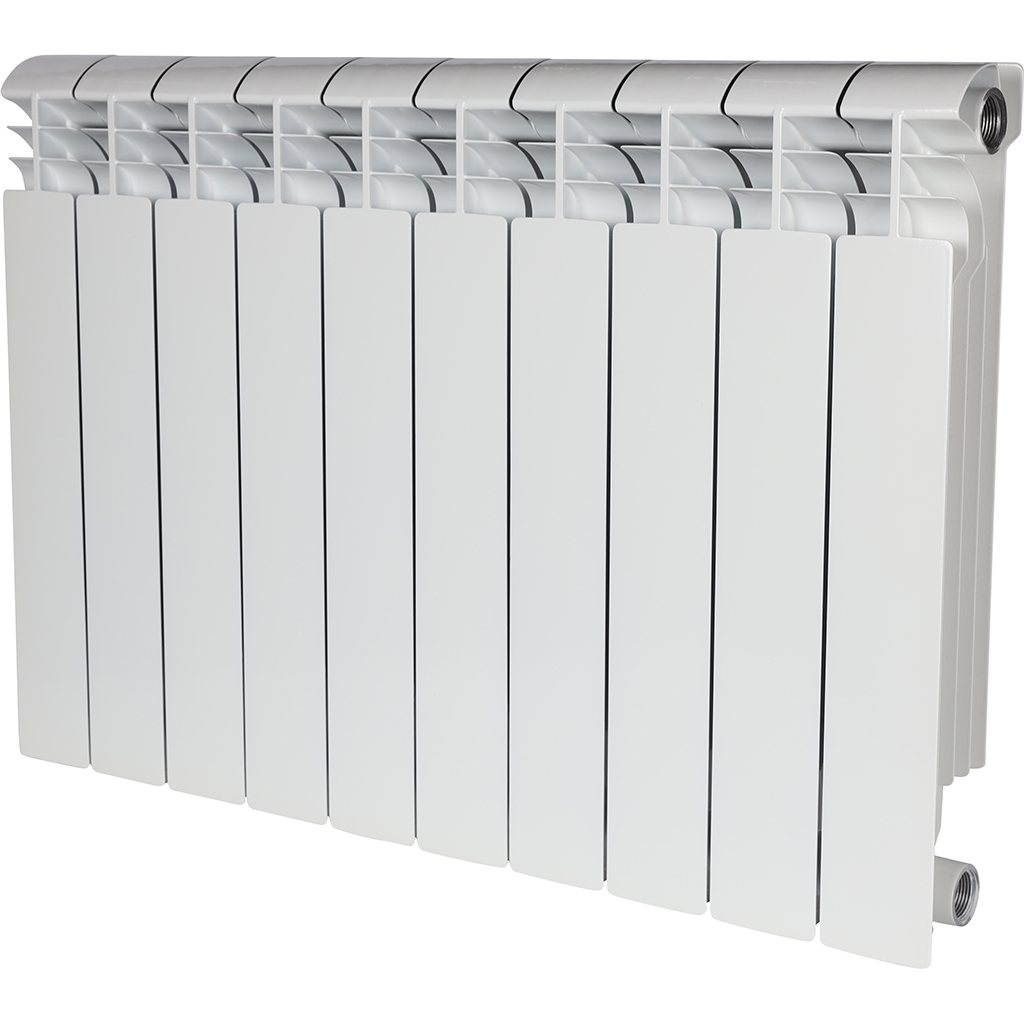 Радиатор алюминиевый STOUT VEGA 500 10 секций боковое подключение (белый RAL 9016), SRA-1310-050010