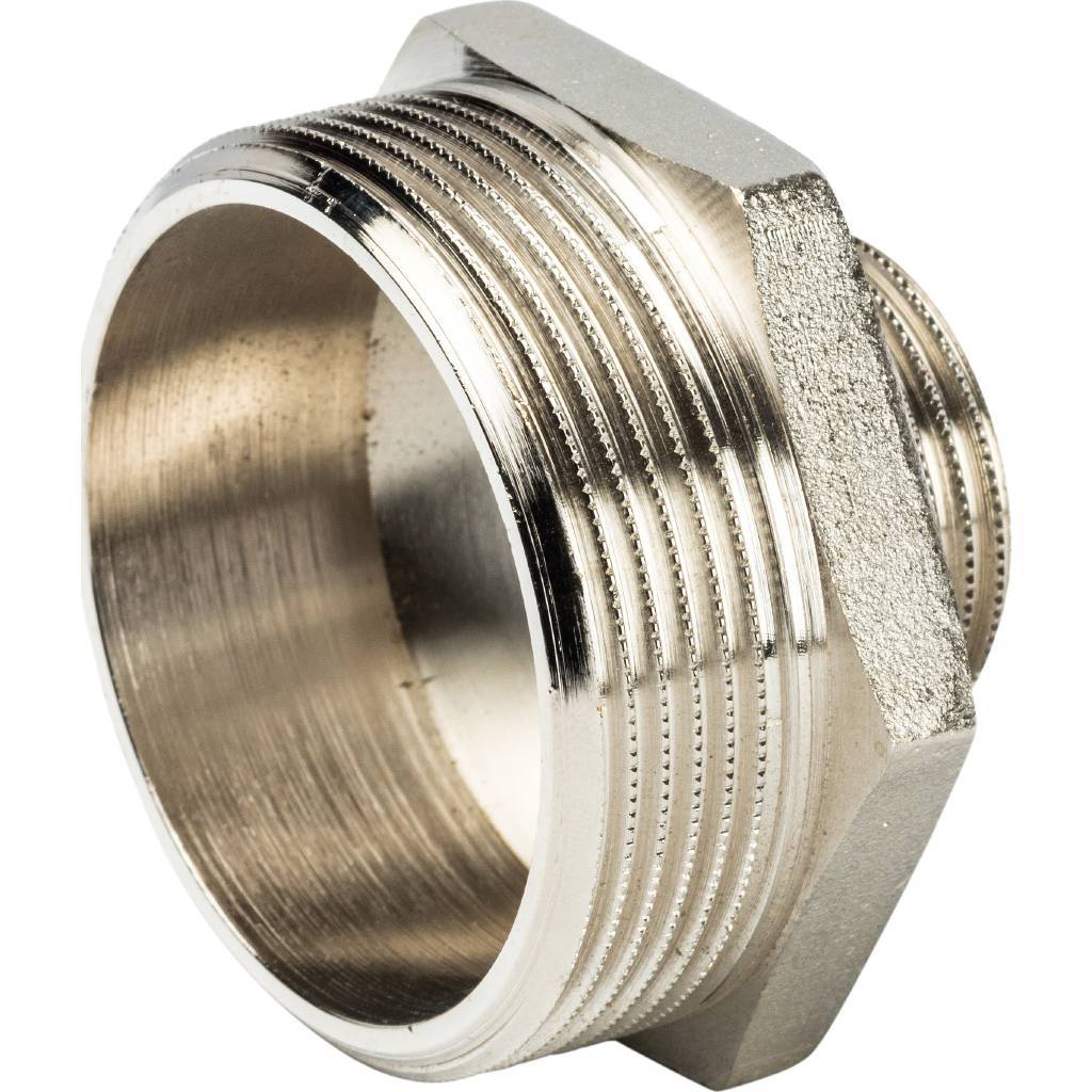 Ниппель НН STOUT переходной никелированный 2X1, SFT-0004-000021