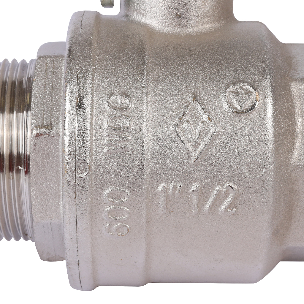 Кран шаровой BUGATTI Oregon (ручка-рычаг сталь) внут-нар резьба 1 1/2, 03060111