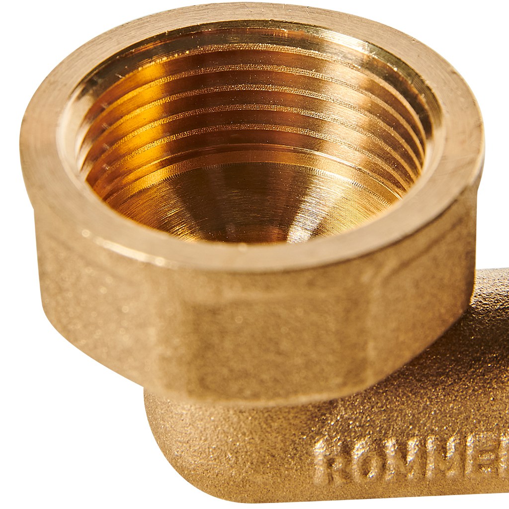 Угольник-переходник с внутренней резьбой ROMMER 20xG 3/4 для труб из сшитого полиэтилена аксиальный, RFA-0006-002034