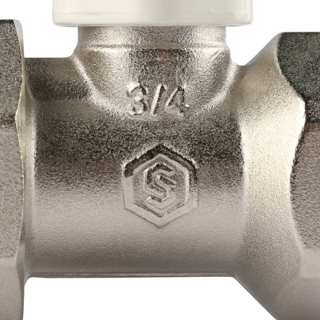 Клапан запорно-балансировочный STOUT SVL прямой 3/4, SVL-1176-000020