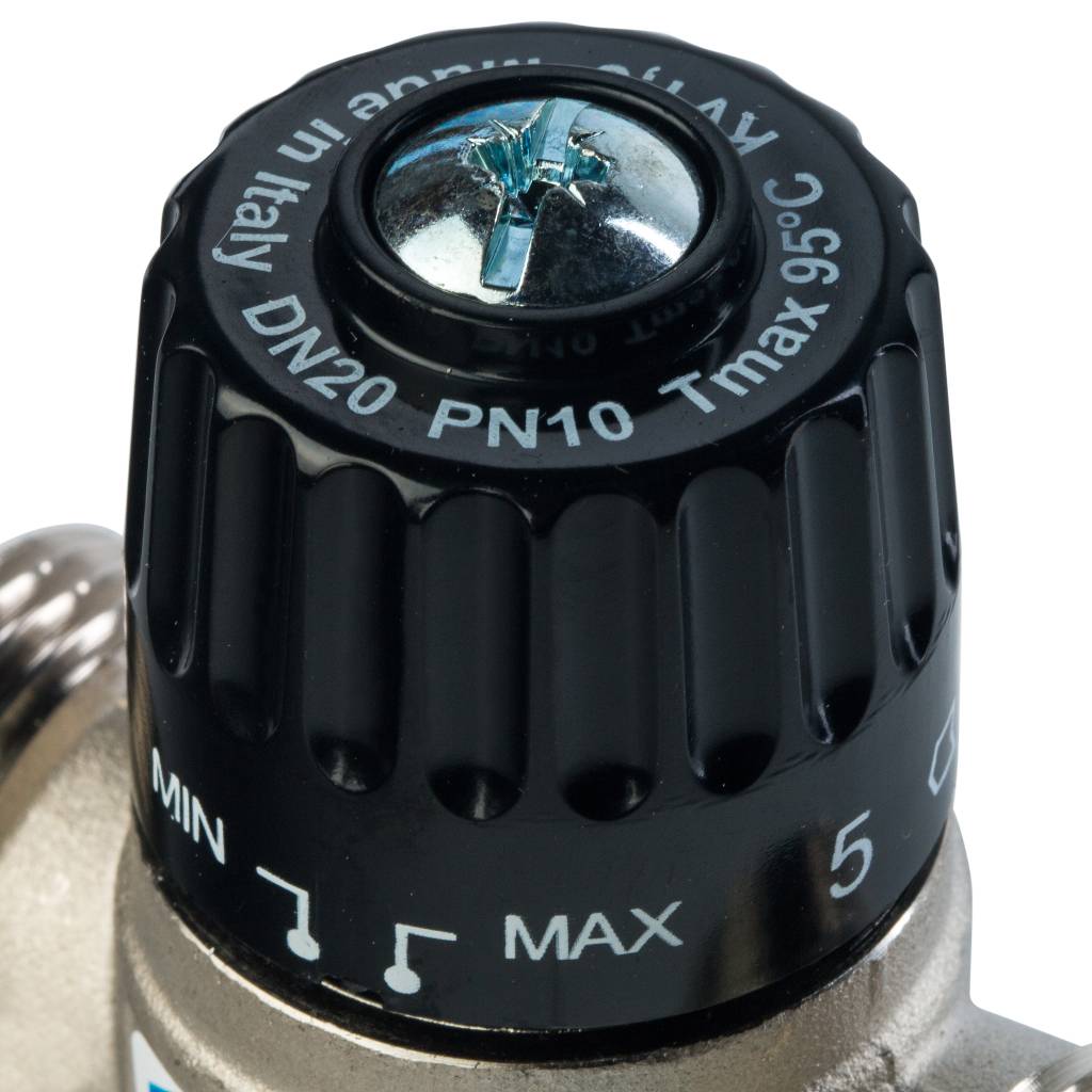 Термостатический смесительный клапан для систем отопления и ГВС STOUT 1 НР 35-60°С KV 1,6, SVM-0020-166025