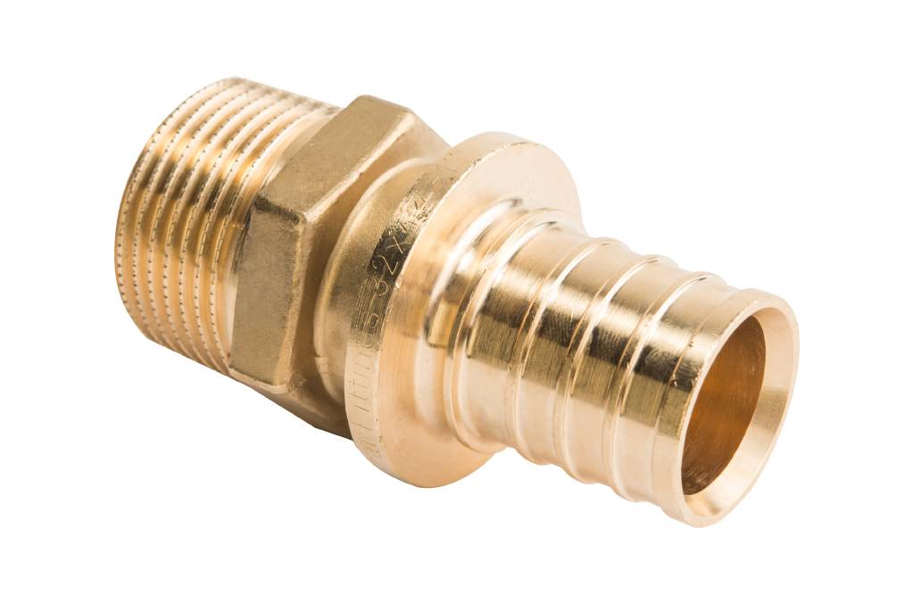 Переходник STOUT с наружной резьбой 16xR 3/4 для труб из сшитого полиэтилена аксиальный, SFA-0001-001634