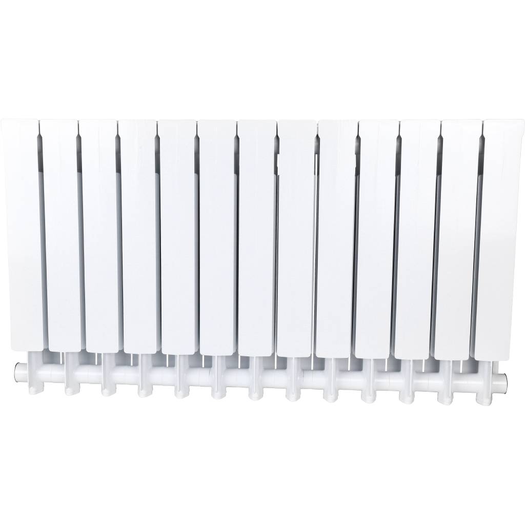Радиатор алюминиевый Global VOX- R 500 13 секций боковое подключение (белый RAL 9010), VX05001013