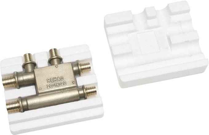 Крестовина РЕХАУ RAUTITAN латунная 20-16-20 ( переход трубы над трубой ), 11777021001