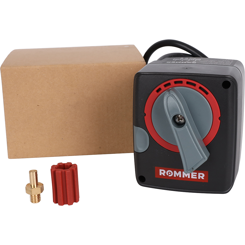 Сервопривод ROMMER 24V c регулировкой по сигналу 0-10V, 60s, 120s/90°, RVM-0005-024001