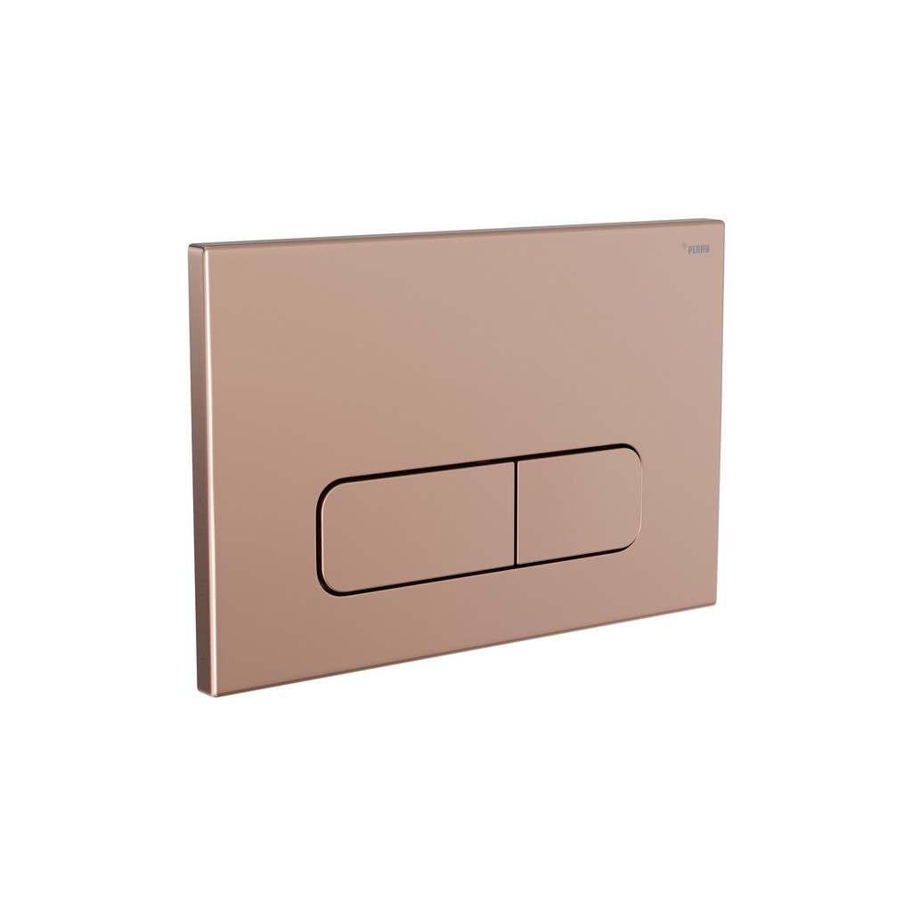 Панель смыва РЕХАУ NOVA ELLIPSE 001 с овальными клавишами, пластик, розовое золото, матовый, 19102161001