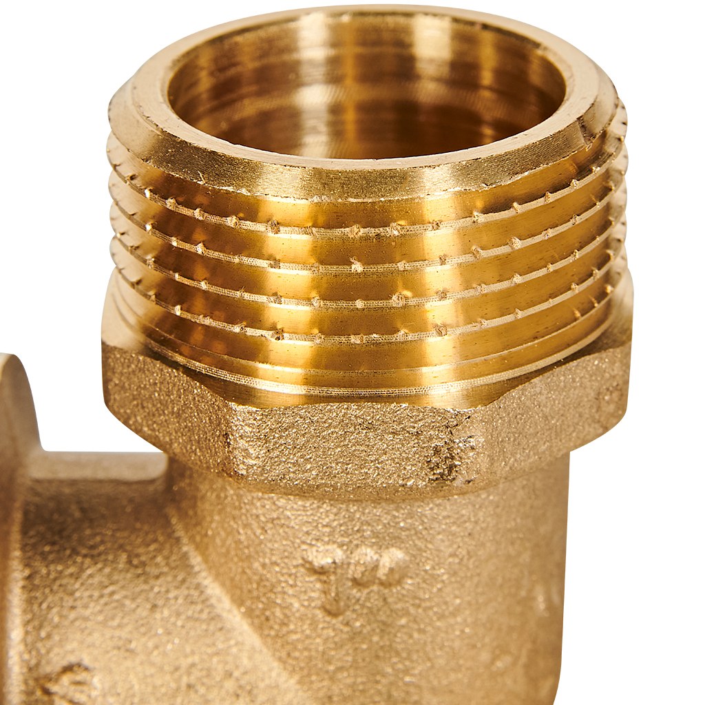 Угольник-переходник с наружной резьбой ROMMER 32xG 1 для труб из сшитого полиэтилена аксиальный