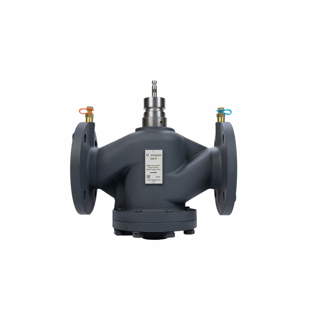 Комбинированный балансировочный клапан AQF-R Ридан DN65, с ниппелями, фланцевый, 003Z1973R