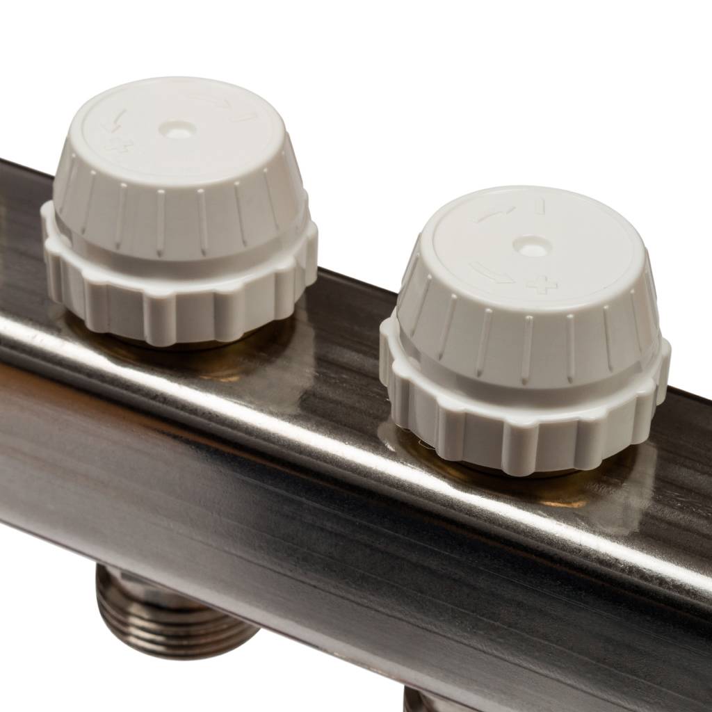 Коллектор из нержавеющей стали с расходомерами STOUT 5 выходов, SMS 0917 000005