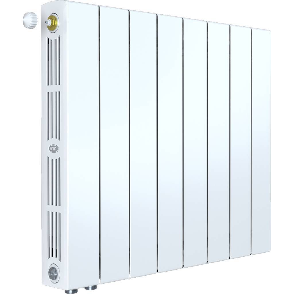 Радиатор биметаллический RIFAR SUPReMO VENTIL 500 SVL 8 секций нижнее левое подключение (белый RAL 9016), 4RS50.VL-8