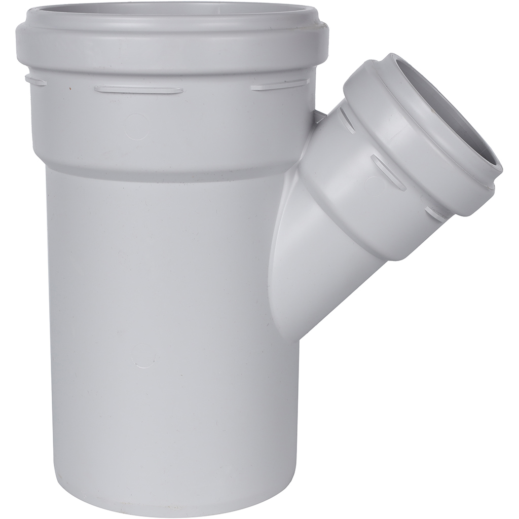 Тройник канализационный бесшумный STOUT D110x58/ 45°, SKB-0015-115845