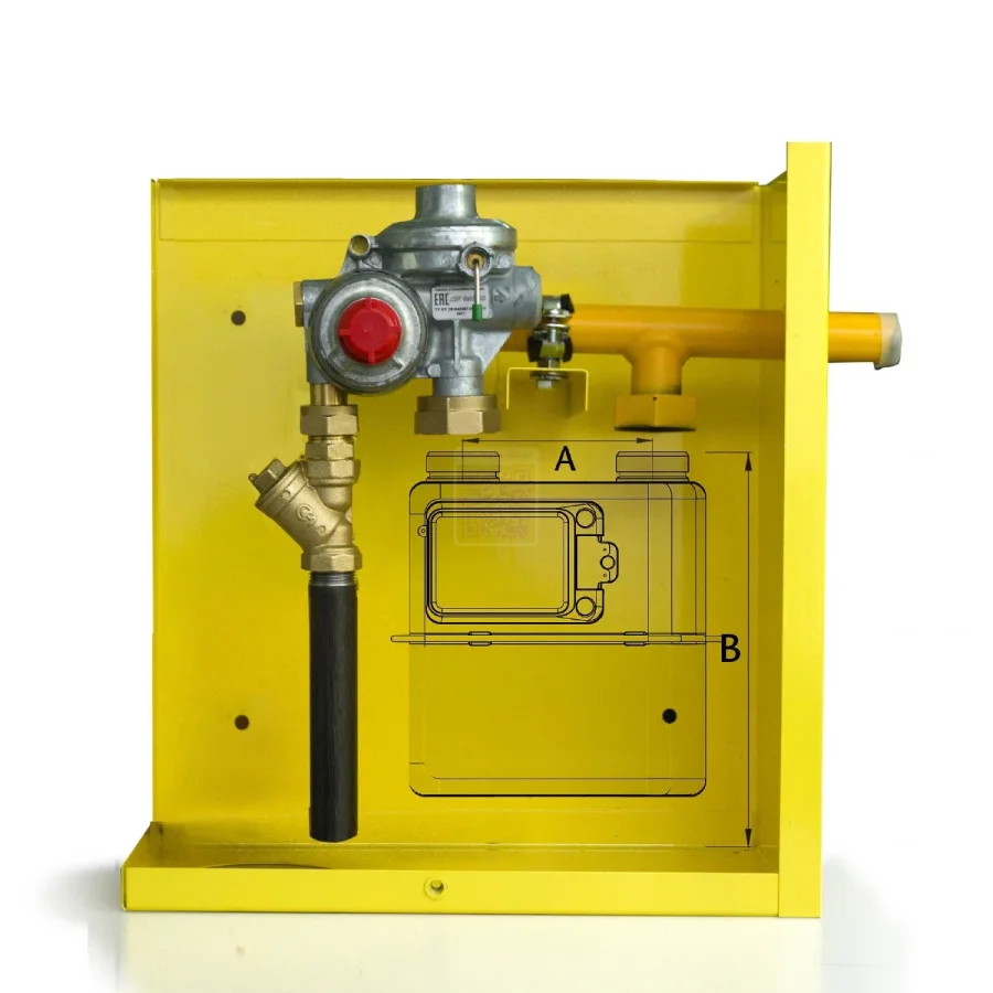 (ДРП-ГРП-ШРП) Газорегуляторный пунк ЕВРОПА  25 Arctic (2024 год)  + счетчик MK-G4T (уличный)