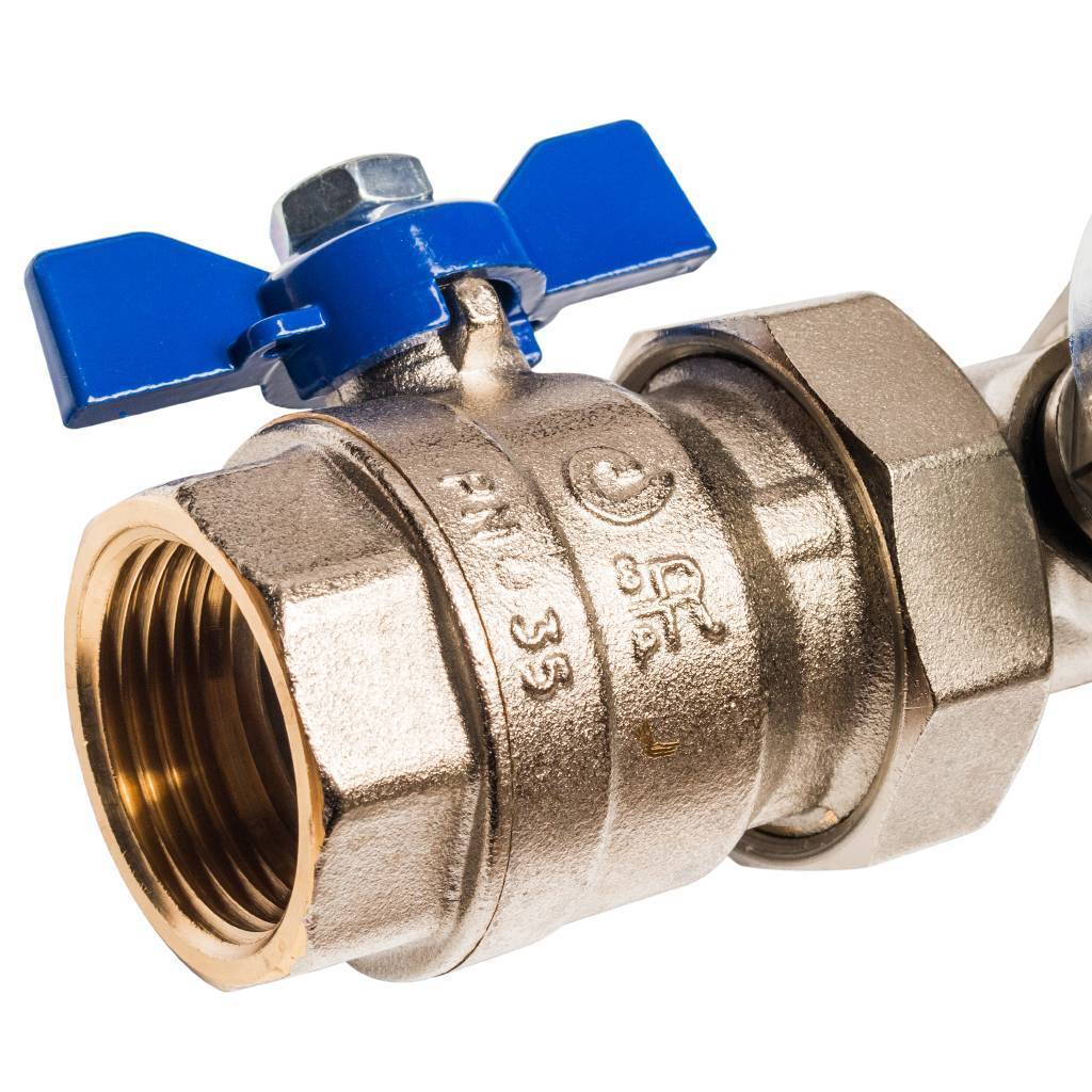 Распределительный коллектор из латуни без расходомеров STOUT 11 выходов, SMB 0468 000011