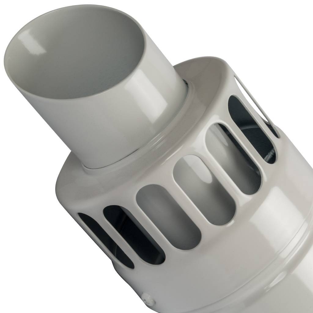 *SCA-6010-001001 STOUT Элемент дымохода DN60/100 фин.уч-ок 1000 мм  для горизонт. прохода через стену с антиобмерз.оголовком, SCA-6010-001001