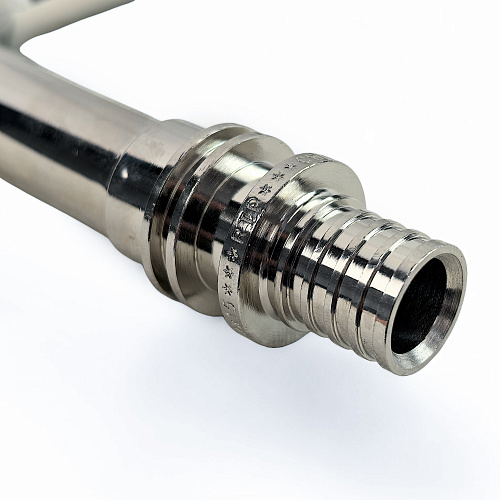 Трубка приборная Г-образная аксиальная, латунь,16х250, хромированная, RTP