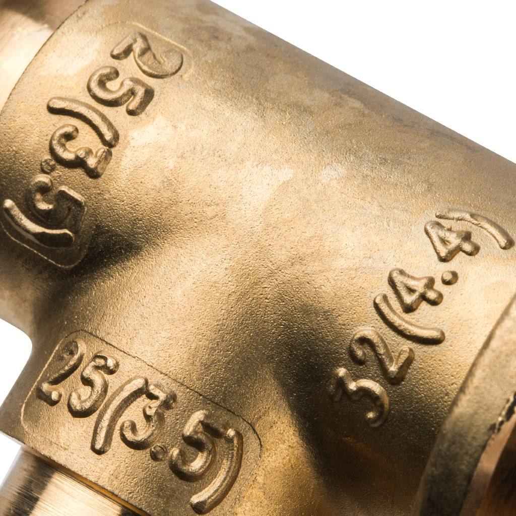 Тройник переходной STOUT 32x25x25 для труб из сшитого полиэтилена аксиальный, SFA-0014-322525