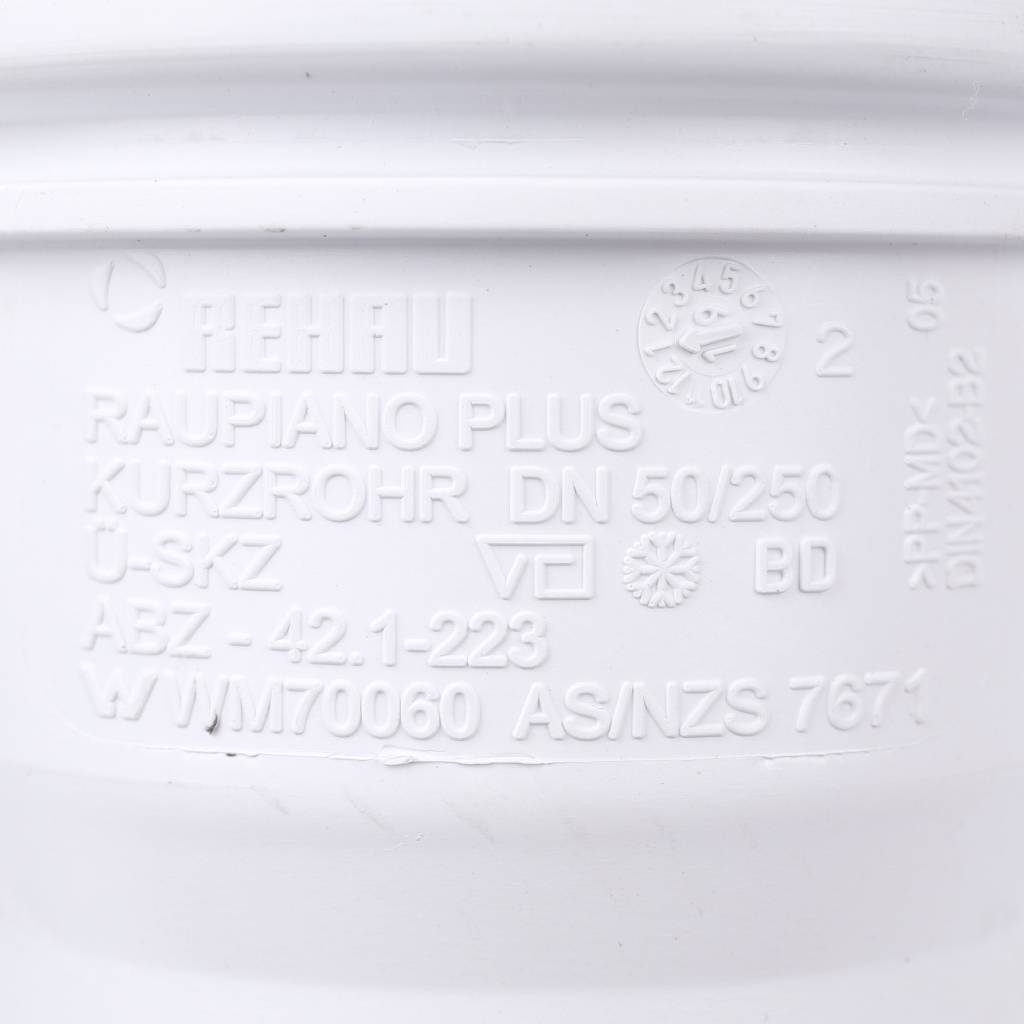 Канализационная труба РЕХАУ RAUPIANO PLUS 50/250 мм, 11201041005