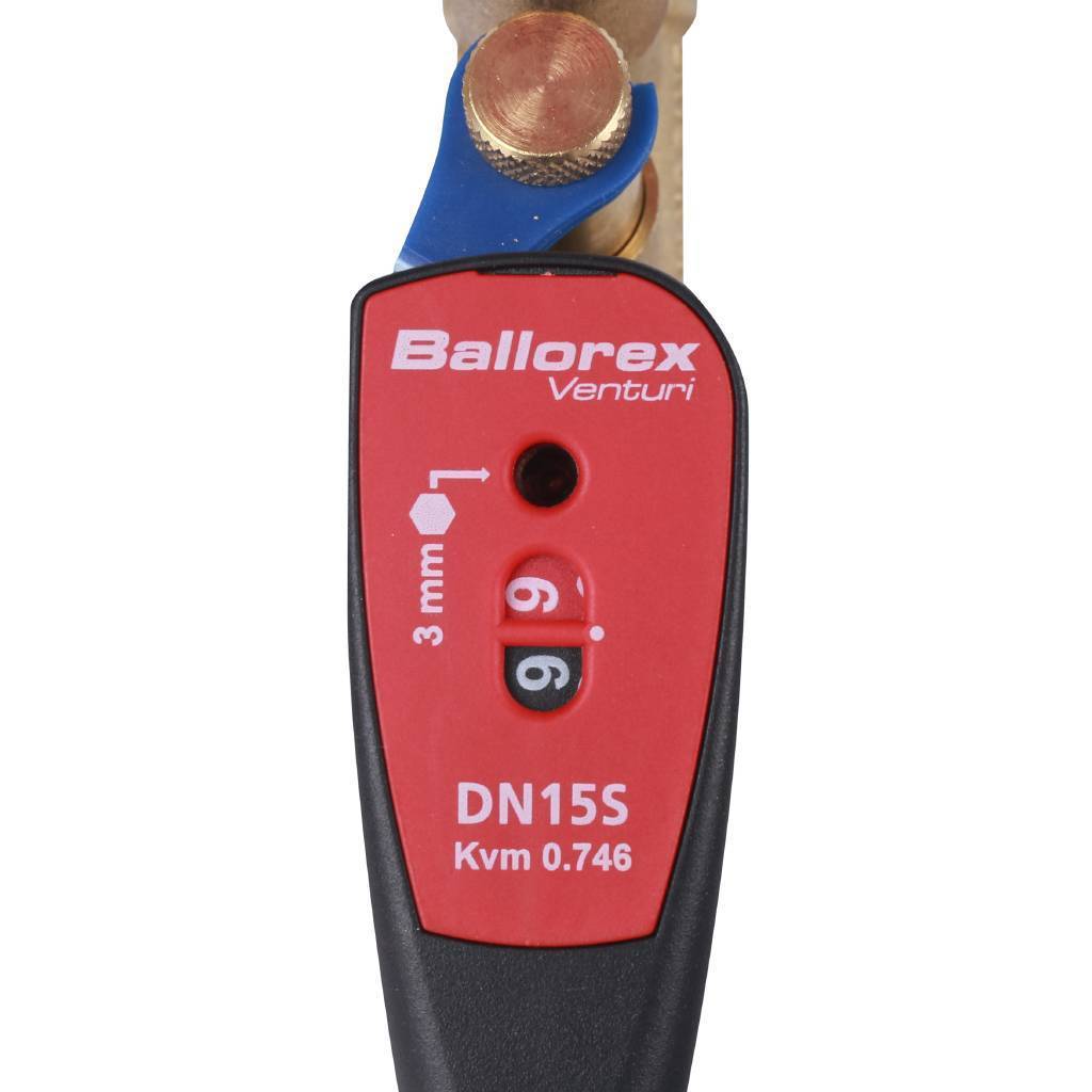 Клапан балансировочный БРОЕН Venturi FODRV DN 015 PN 25 ручной резьбовой с дренажем, 588210