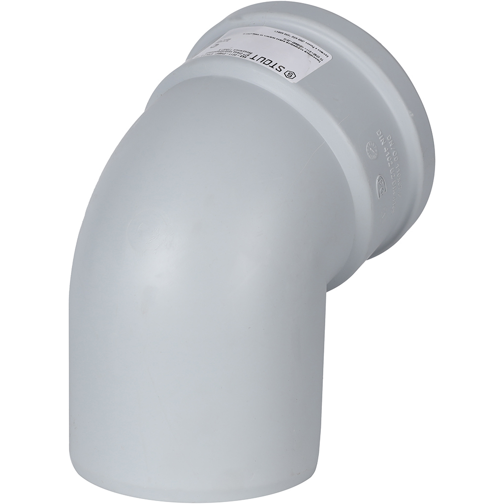 Отвод канализационный бесшумный STOUT D110х67°, SKB-0011-011067