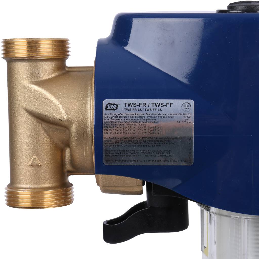 Фильтр SYR TWS FR с обратной промывкой, полуавтоматический, 2380.00.001