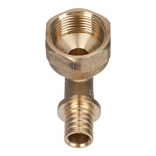 Угольник аксиальный, латунь, внутренняя резьба,16х3/4, желтый, RTP