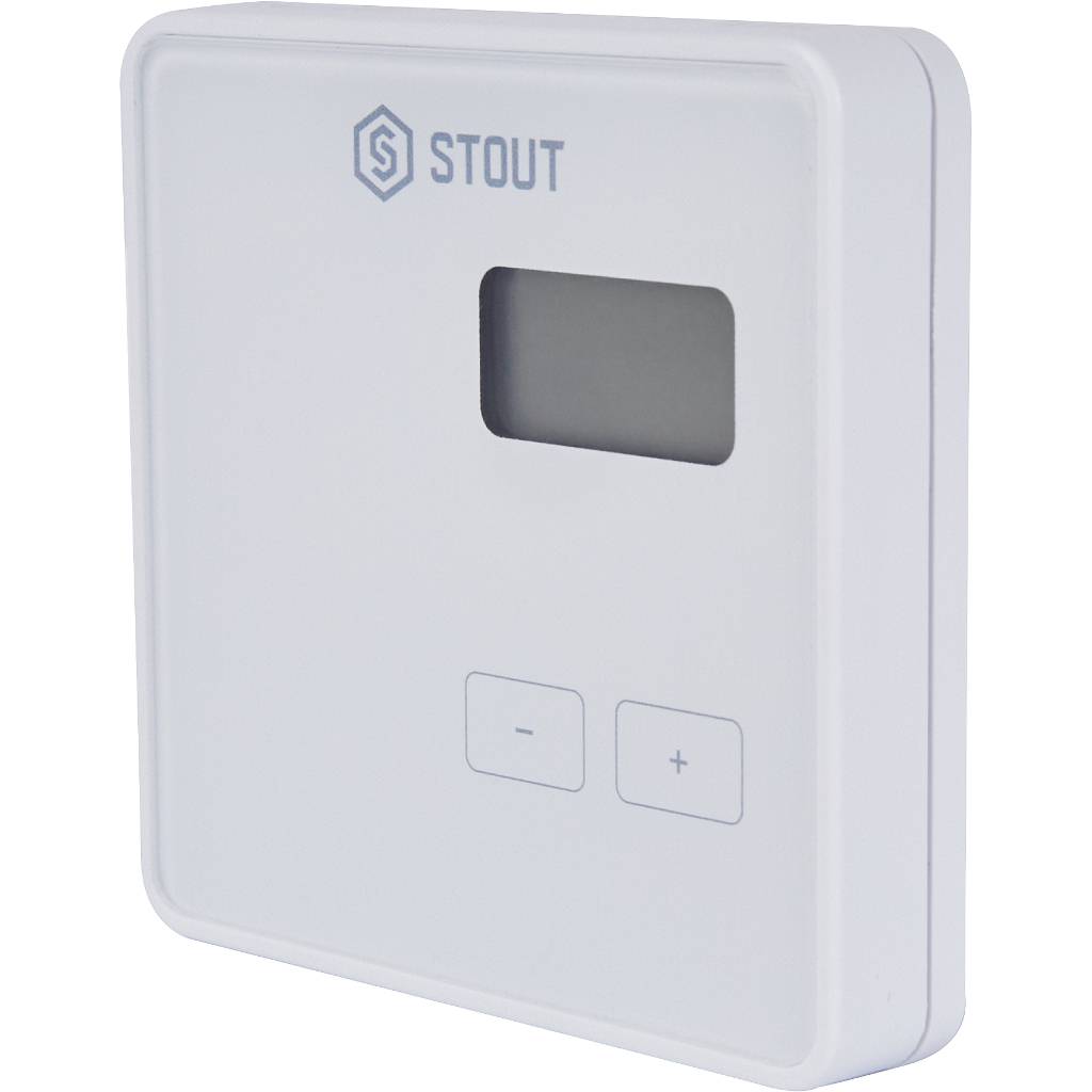 Беспроводной комнатный регулятор STOUT R-8b, белый