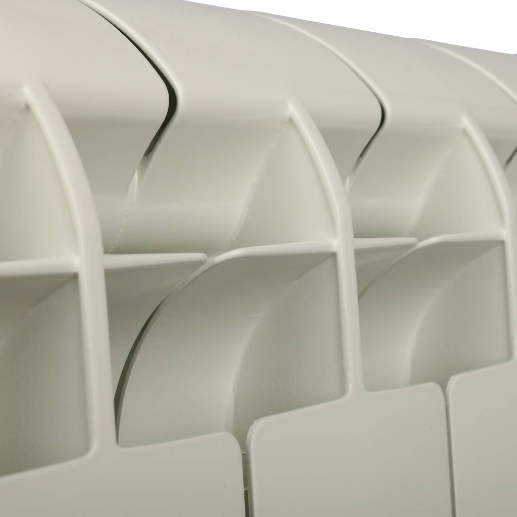 Радиатор биметаллический Global STYLE PLUS 350 12 секций боковое подключение (белый RAL 9010), STP03501012