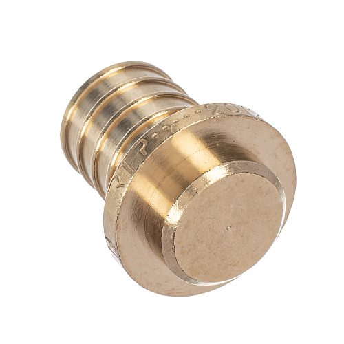 Заглушка аксиальная, латунь,20, желтый, RTP