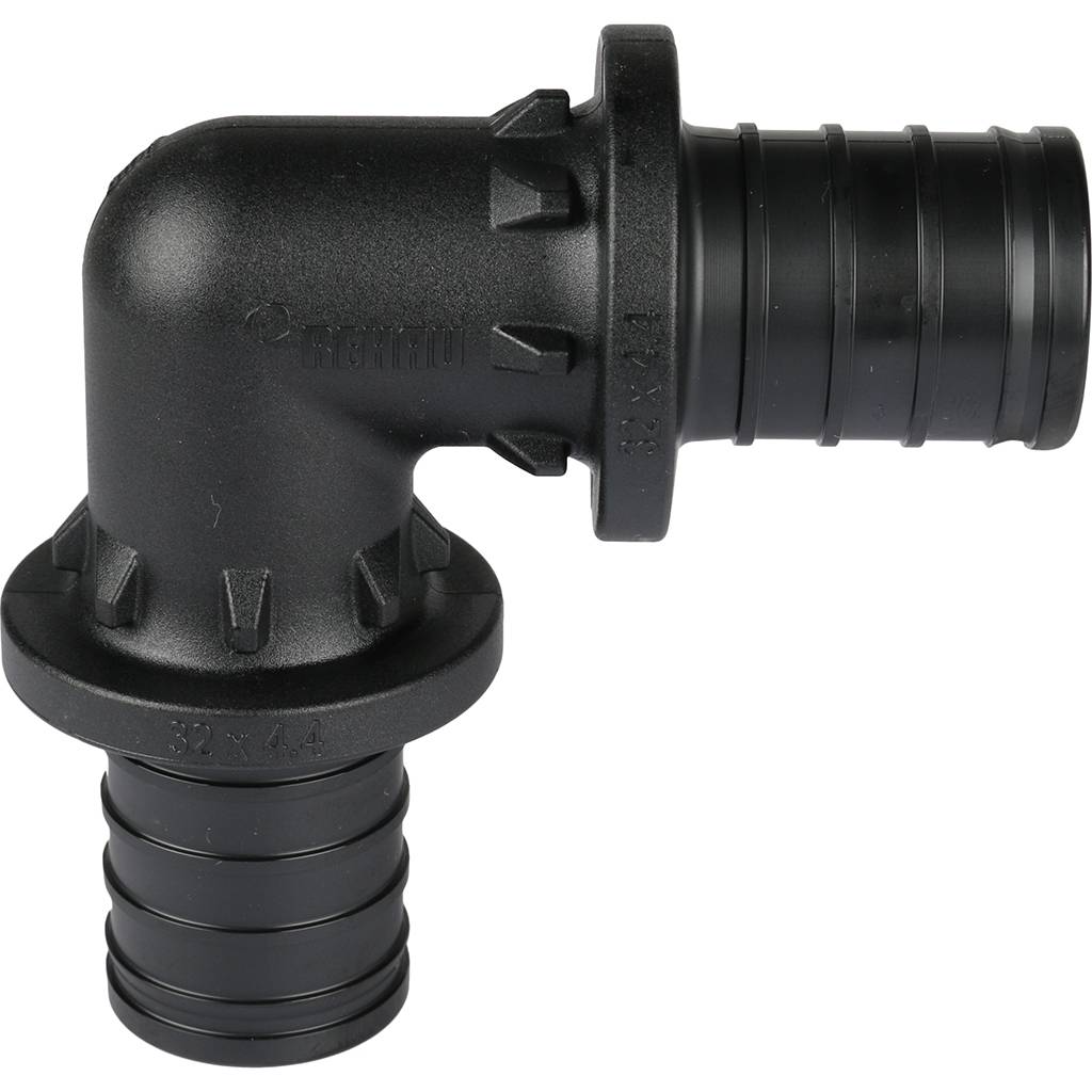 Угольник РЕХАУ RAUTITAN 90°, 32 PX для труб из сшитого полиэтилена аксиальный