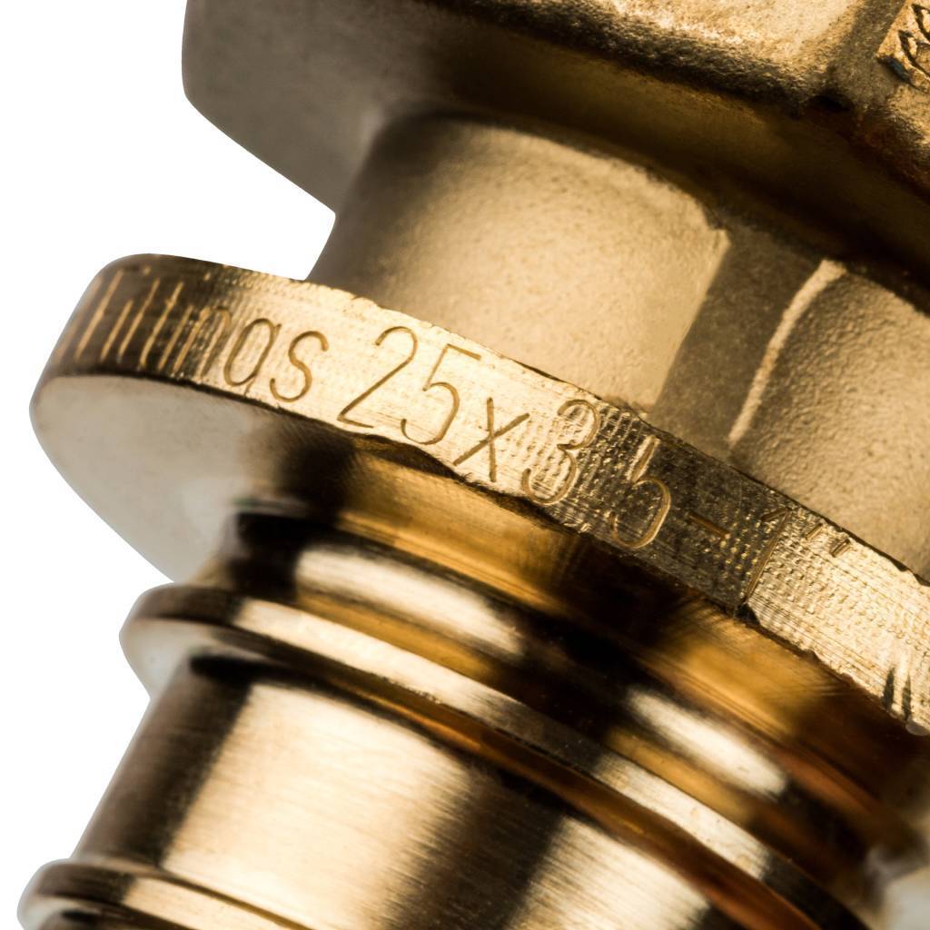 Переходник STOUT с наружной резьбой 25xR 1 для труб из сшитого полиэтилена аксиальный