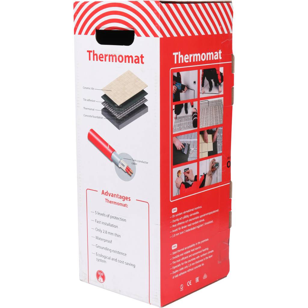 Термомат THERMO 12 м.кв (комплект без регулятора), TVK-130-12