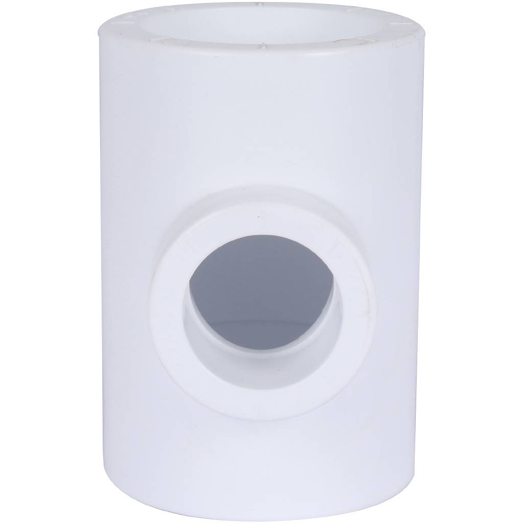 Тройник переходной Политэк 40х25х40 для полипропиленовых труб под сварку (цвет белый), 9300402540