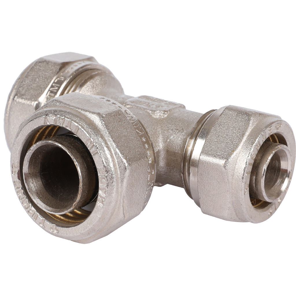 Тройник переходной TIEMME (26.3х26.3х20.2) для металлопластиковых труб винтовой, 1600090