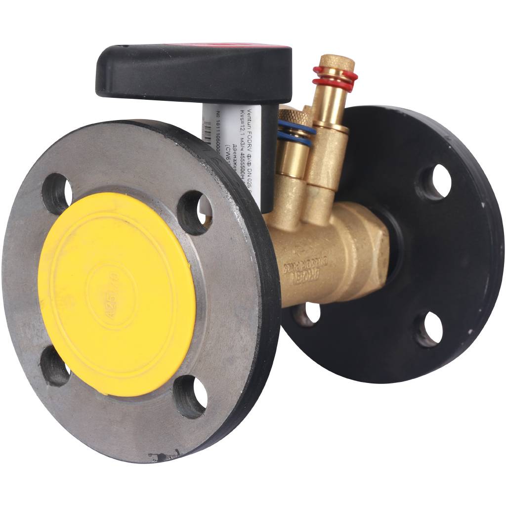 Клапан балансировочный БРОЕН Venturi FODRV DN 025 PN 16 ручной фланцевый повышенной пропускной способности и дренажем, 596342