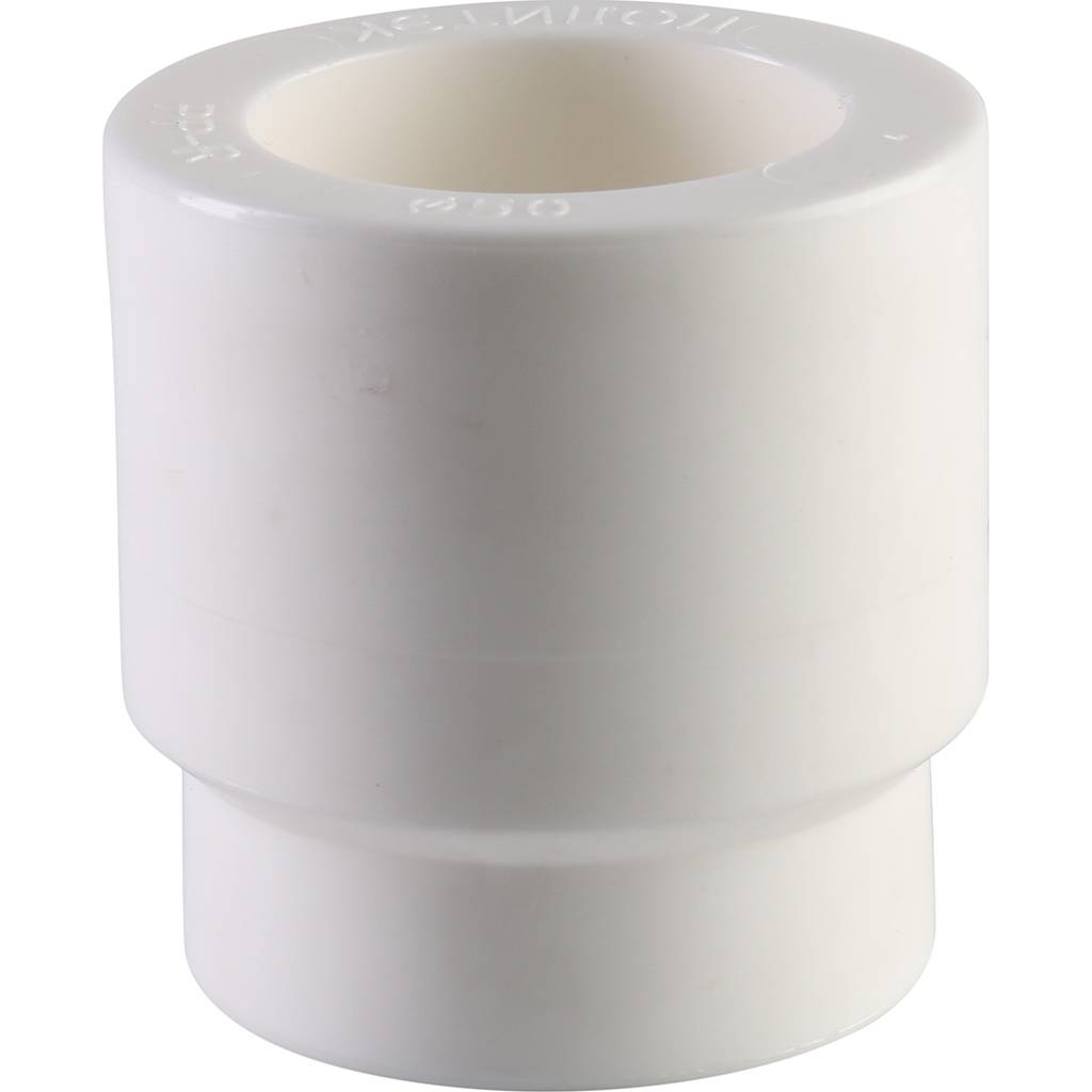 Муфта переходная внутр./наруж. Политэк 50х32 для полипропиленовых труб под сварку (цвет белый), 9200005032