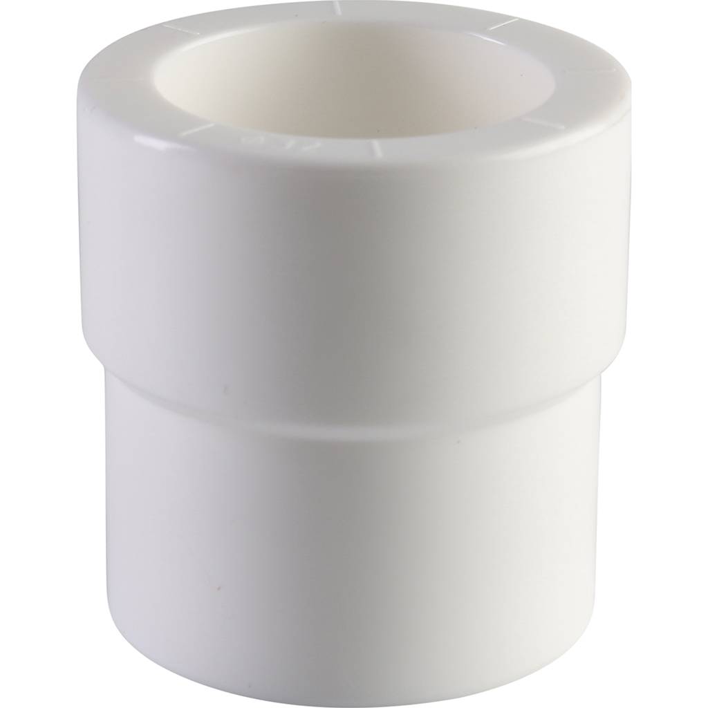Муфта переходная внутр./наруж. Политэк 40х32 для полипропиленовых труб под сварку (цвет белый)