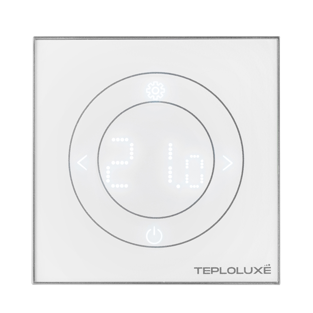 Терморегулятор электронный Теплолюкс Solus Zen Wi-Fi белый/серебро, 100000379200