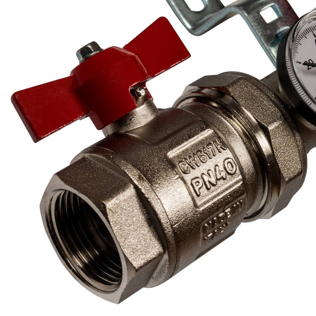 Коллектор из нержавеющей стали в сборе с расходомерами STOUT 5 выходов