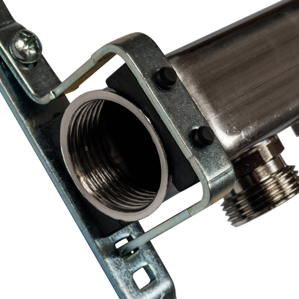 Коллектор из нержавеющей стали для радиаторной разводки STOUT 8 выходов, SMS 0923 000008