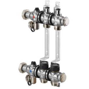 Группа коллекторная Oventrop Multidis SF 3 со встроенными регулирующими вставками на 3 контура