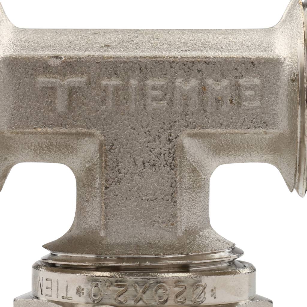 Тройник TIEMME (20х2.0) для металлопластиковых труб винтовой, 1600009