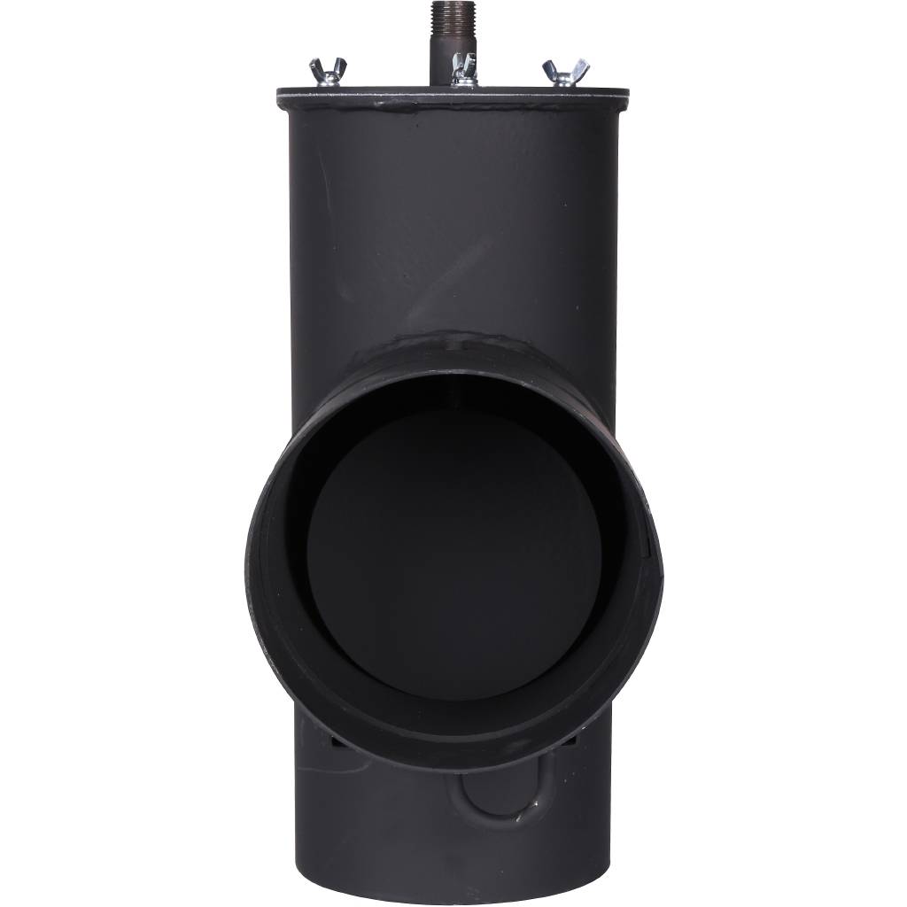 Патрубок дымохода вертикальный ROMMER D=150, L=304, H=396, RSB-1110-041395