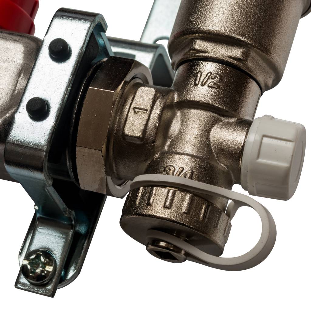 Коллектор из нержавеющей стали в сборе с расходомерами STOUT 4 выхода, SMS 0907 000004