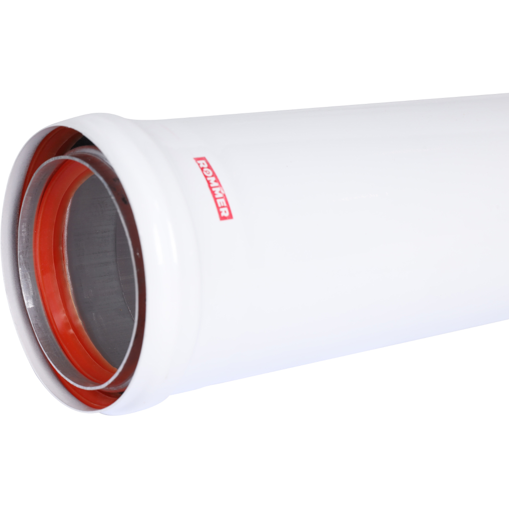 Удлинитель дымохода утепленный традиционный ROMMER D80(п-м), L250 (газоход до 185 градусов)