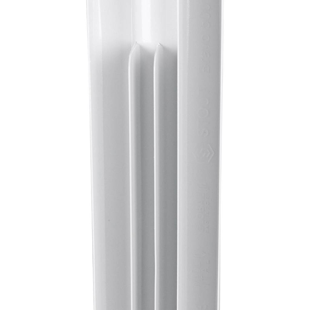 Радиатор алюминиевый STOUT Bravo 500 9 секций боковое подключение RAL9010, SRA-0110-050009