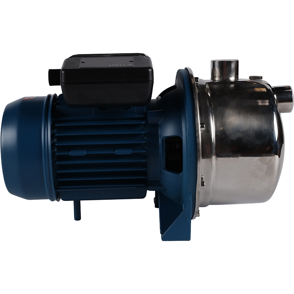 Насос поверхностный STOUT, корпус-нерж.сталь,раб.колесо-норил, Q-40л/мин, H-48м, SPJ-0003-000100