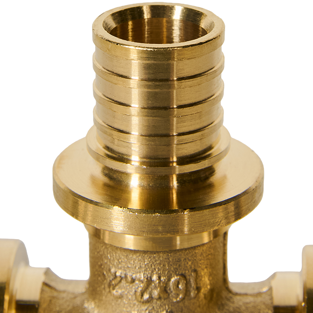 Тройник РЕХАУ с уменьшенным боковым проходом 20-16-20 MX для труб из сшитого полиэтилена аксиальный, 11080611001