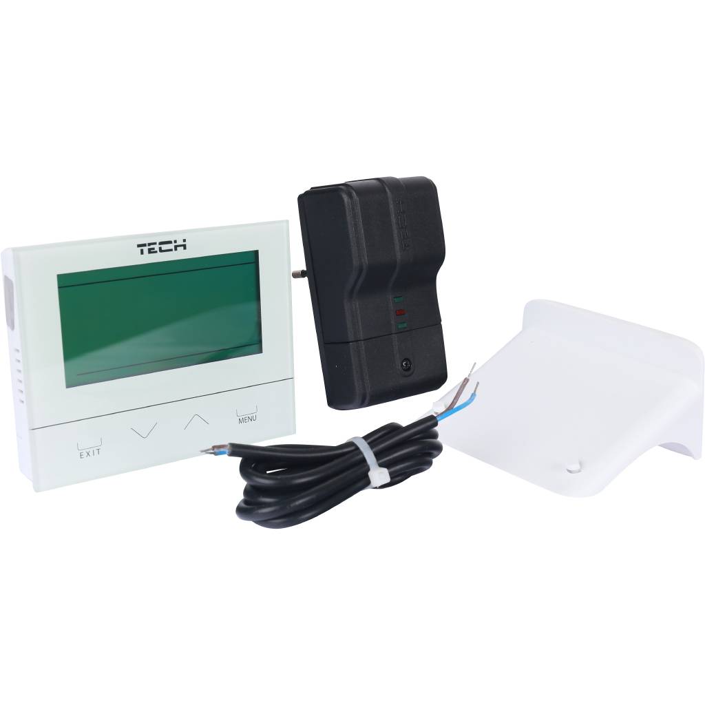 Беcпроводной комнатный двухпозиционный терморегулятор, белый TECH ST-292 v 2